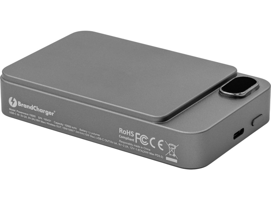 BrandCharger Powerwave 10000 wireless power bank FullGadgets.com
