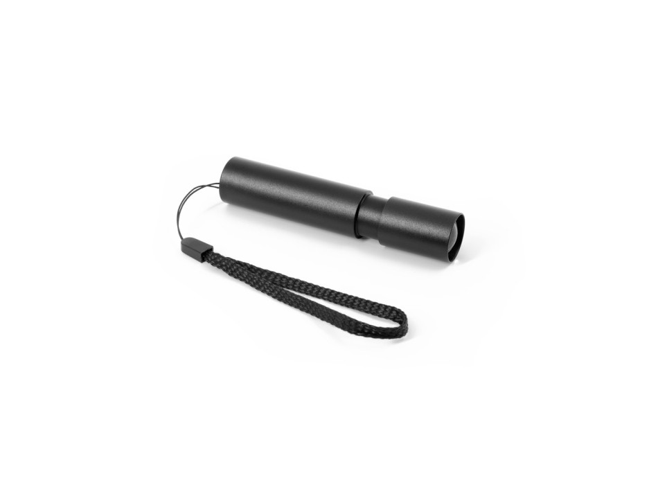 BRUCE. Torcia ricaricabile realizzata in alluminio riciclato (100% rAL) con punta estensibile di 30 mm FullGadgets.com