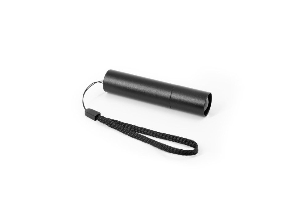 BRUCE. Torcia ricaricabile realizzata in alluminio riciclato (100% rAL) con punta estensibile di 30 mm FullGadgets.com