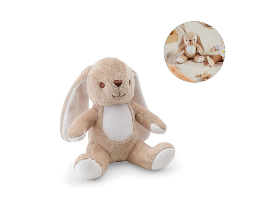 BUGS. Peluche in poliestere a forma di coniglio,con tessuto adatto alla personalizzazione FullGadgets.com