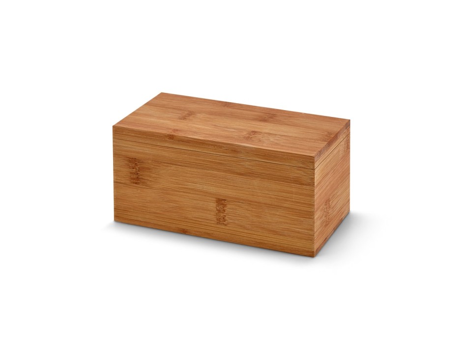 BURDOCK. Scatola da tè in bambù con 2 scomparti e chiusura magnetica FullGadgets.com