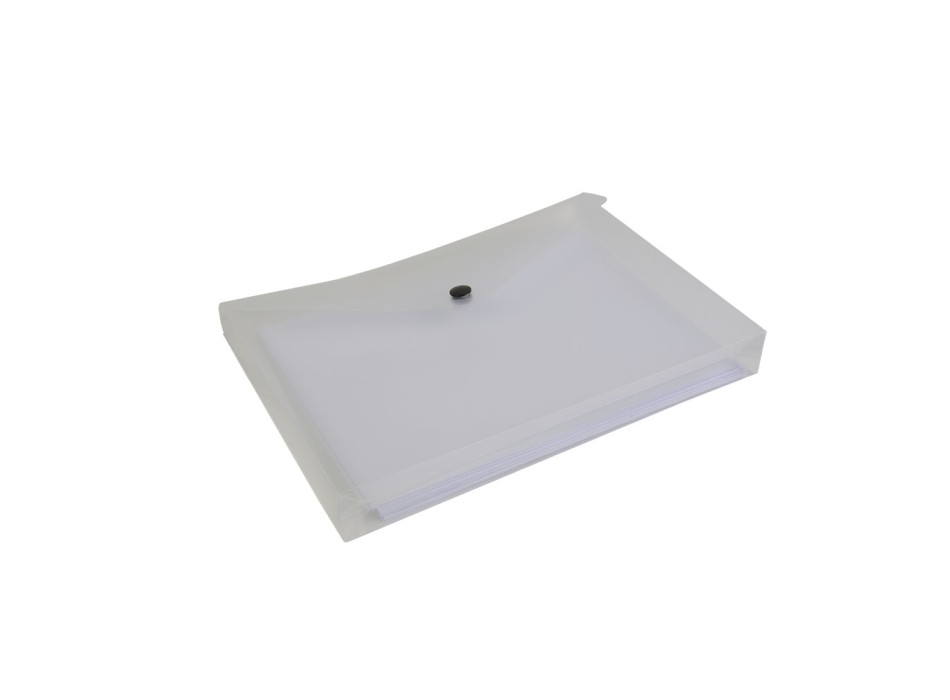 Busta portadocumenti in PP 150 con 1 tasca e chiusura a clip (A5), con soffietto FullGadgets.com