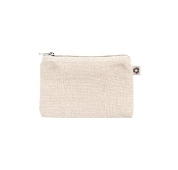 Bustina in cotone riciclato 220 g/m&sup2;  con anello portachiavi interno estraibile FullGadgets.com