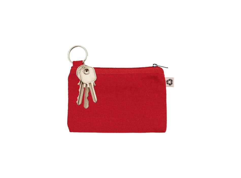 Bustina in cotone riciclato 220 g/m2  con anello portachiavi interno estraibile FullGadgets.com