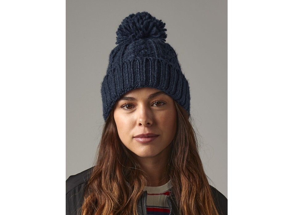 Cable Knit Melange Beanie FullGadgets.com