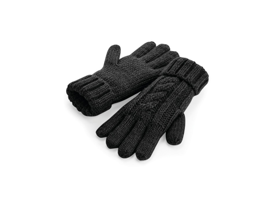 Cable Knit Melange Gloves FullGadgets.com