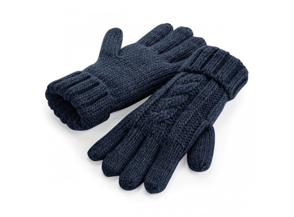 Cable Knit Melange Gloves_x000 FullGadgets.com