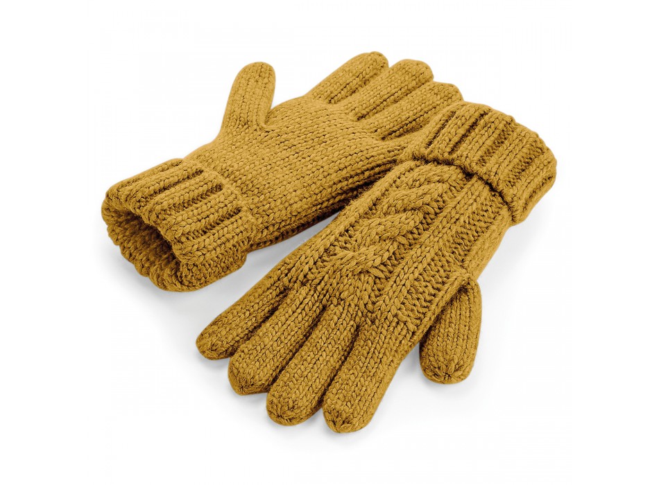 Cable Knit Melange Gloves_x000 FullGadgets.com