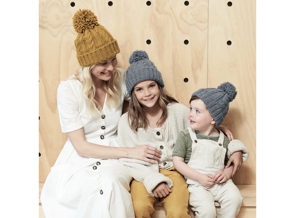 Cable Melange Beanie 100%A FullGadgets.com