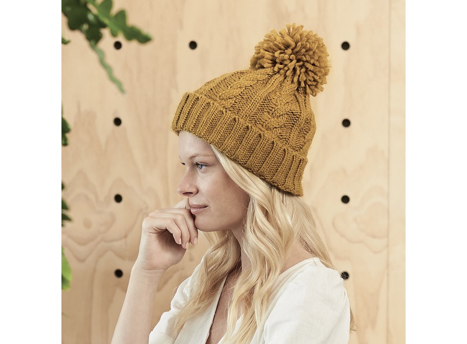 Cable Melange Beanie 100%A FullGadgets.com