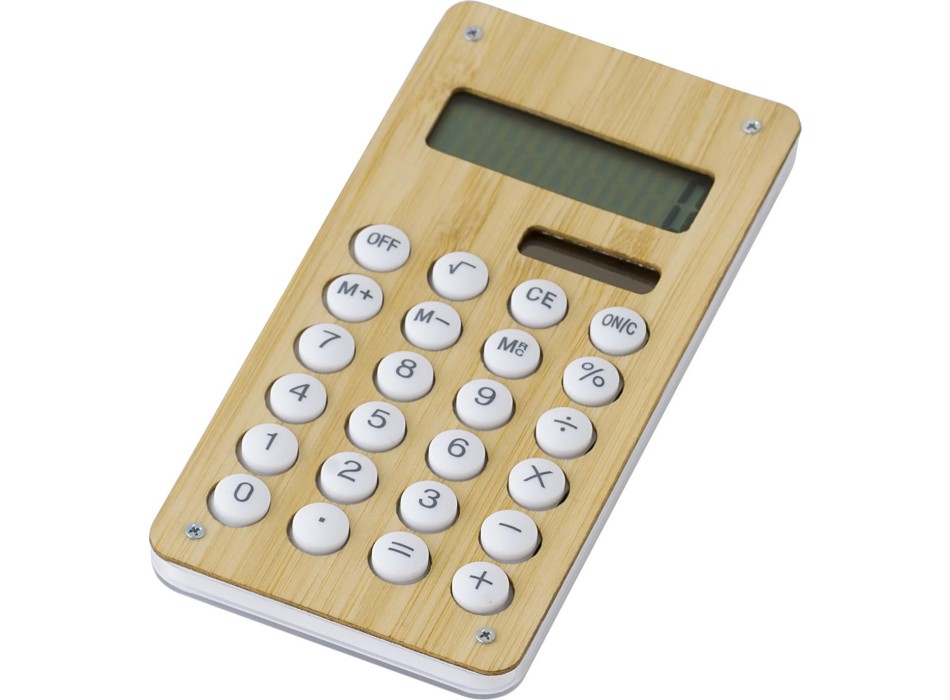 Calcolatrice in bamboo e ABS Thomas FullGadgets.com