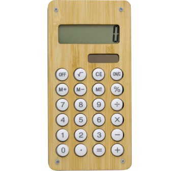Calcolatrice in bamboo e ABS Thomas FullGadgets.com