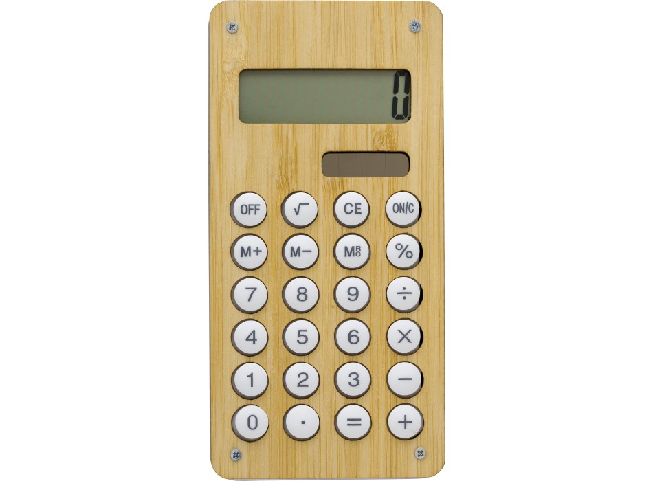 Calcolatrice in bamboo e ABS Thomas FullGadgets.com