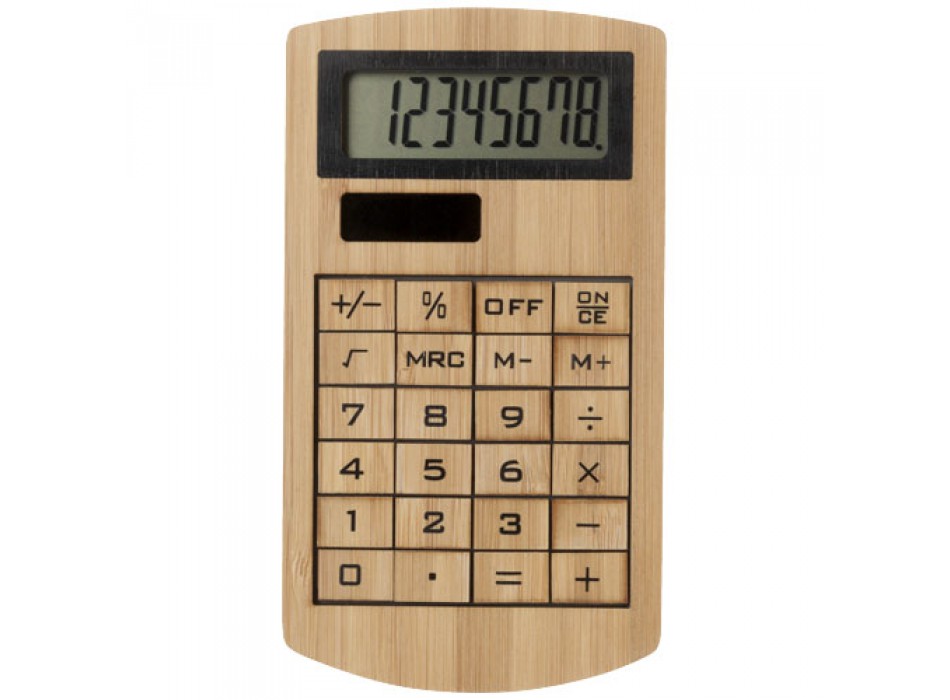 Calcolatrice realizzata in bambù Eugene FullGadgets.com