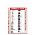 Calendario 2026 da muro mensile bicolore, 12 fogli, su carta patinata, termosaldato FullGadgets.com