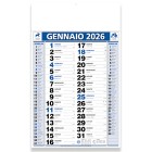 Calendario 2026 da muro mensile bicolore, 12 fogli, su carta patinata, termosaldato FullGadgets.com
