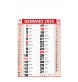 Calendario 2026 da muro mensile bicolore, 12 fogli, su carta patinata, termosaldato FullGadgets.com