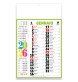 Calendario 2026 da muro mensile multicolore,12 fogli, su carta patinata, termosaldato FullGadgets.com