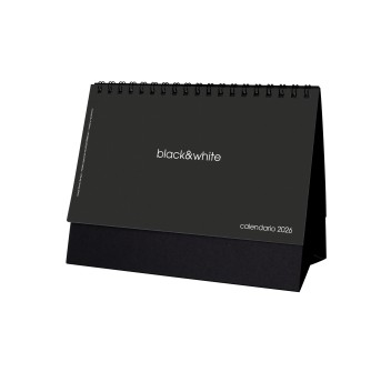 Calendario 2026 da tavolo mensile, 13 fogli su cartoncino bianco o nero FullGadgets.com