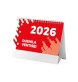 Calendario 2026 da tavolo mensile bicolore, 13 fogli su carta patinata opaca FullGadgets.com