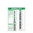 Calendario 2027 da muro mensile bicolore, 12 fogli, su carta patinata, termosaldato FullGadgets.com