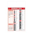 Calendario 2027 da muro mensile bicolore, 12 fogli, su carta patinata, termosaldato FullGadgets.com