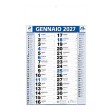 Calendario 2027 da muro mensile bicolore, 12 fogli, su carta patinata, termosaldato FullGadgets.com