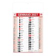 Calendario 2027 da muro mensile bicolore, 12 fogli, su carta patinata, termosaldato FullGadgets.com