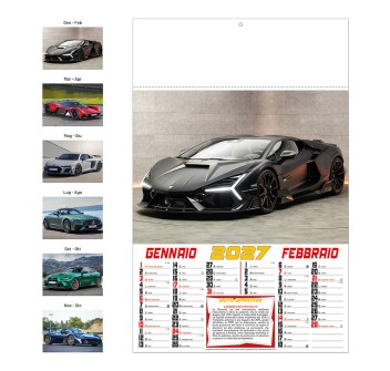 Calendario 2027 da parete mensile, 6 fogli illustrati in carta patinata da 130 g/m FullGadgets.com