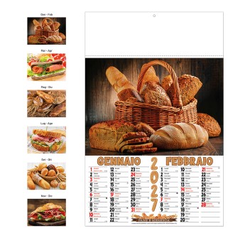 Calendario 2027 da parete mensile, 6 fogli illustrati in carta patinata da 130 g/m FullGadgets.com