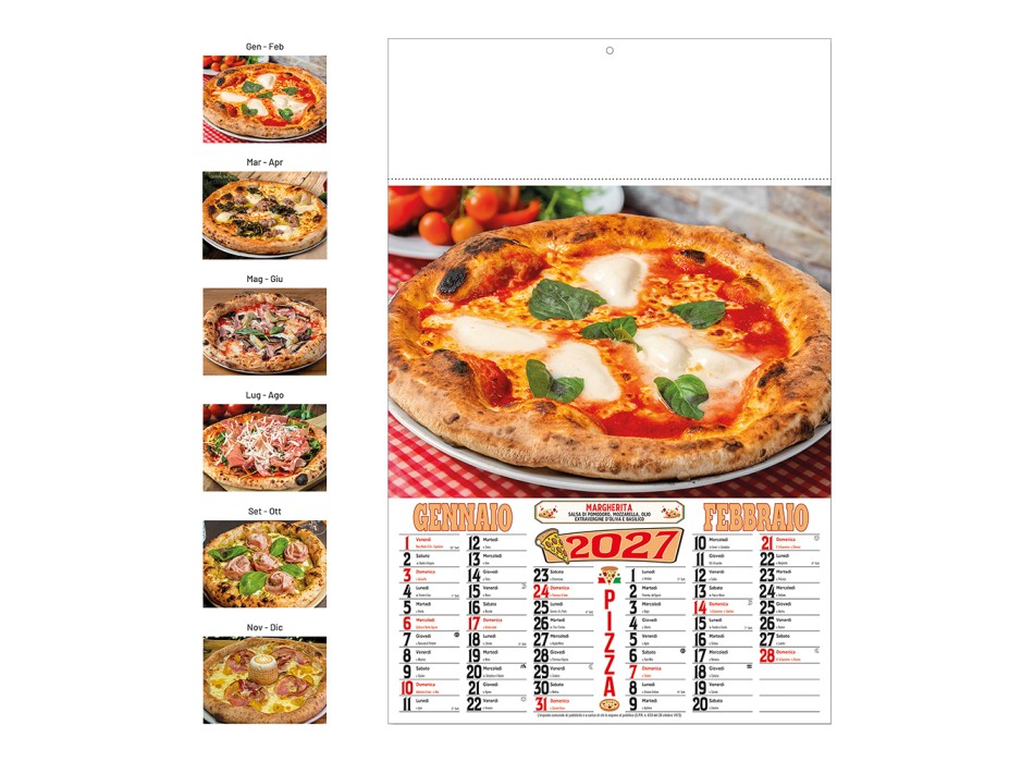 Calendario 2027 da parete mensile, 6 fogli illustrati in carta patinata da 135 g/m FullGadgets.com