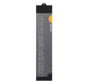 Calendario 2027 da parete mensile in cartoncino nero da 300 g/m2 FullGadgets.com