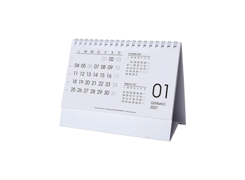 Calendario 2027 da tavolo mensile, 13 fogli FullGadgets.com