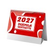 Calendario 2027 da tavolo mensile bicolore, 13 fogli su carta patinata opaca FullGadgets.com