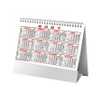 Calendario 2027 da tavolo mensile bicolore, 13 fogli su carta patinata opaca FullGadgets.com