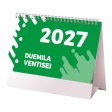 Calendario 2027 da tavolo mensile bicolore, 13 fogli su carta patinata opaca FullGadgets.com
