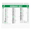 Calendario 2027 da tavolo mensile bicolore, 13 fogli su carta patinata opaca FullGadgets.com