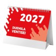 Calendario 2027 da tavolo mensile bicolore, 13 fogli su carta patinata opaca FullGadgets.com