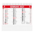 Calendario 2027 da tavolo mensile bicolore, 13 fogli su carta patinata opaca FullGadgets.com