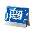 Calendario 2026 da tavolo mensile bicolore, 13 fogli su carta patinata opaca