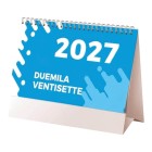 Calendario 2027 da tavolo mensile bicolore, 13 fogli su carta patinata opaca FullGadgets.com