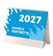 Calendario 2027 da tavolo mensile bicolore, 13 fogli su carta patinata opaca FullGadgets.com