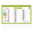 Calendario 2027 da tavolo mensile multicolore, 13 fogli su carta patinata opaca FullGadgets.com