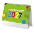 Calendario 2027 da tavolo mensile multicolore, 13 fogli su carta patinata opaca FullGadgets.com