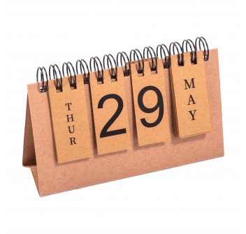 Calendario perpetuo in cartoncino con spirale (giorni e mesi in inglese) FullGadgets.com