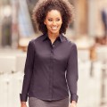 Camicia Donna Stretch Personalizzabile al 75% in Cotone e al 25% in Lino |RUSSELL EUROPE