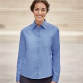 Camicia Popeline 100% Cotone Personalizzabile M/L Donna |RUSSELL EUROPE