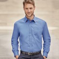 Camicia Uomo Popeline M/L 100% Cotone Personalizzabile |RUSSELL EUROPE