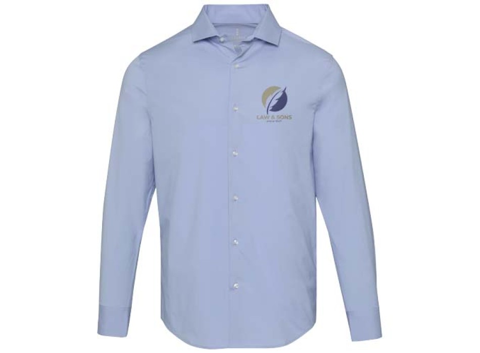 Camicia in tessuto di popeline da uomo Carnelian FullGadgets.com