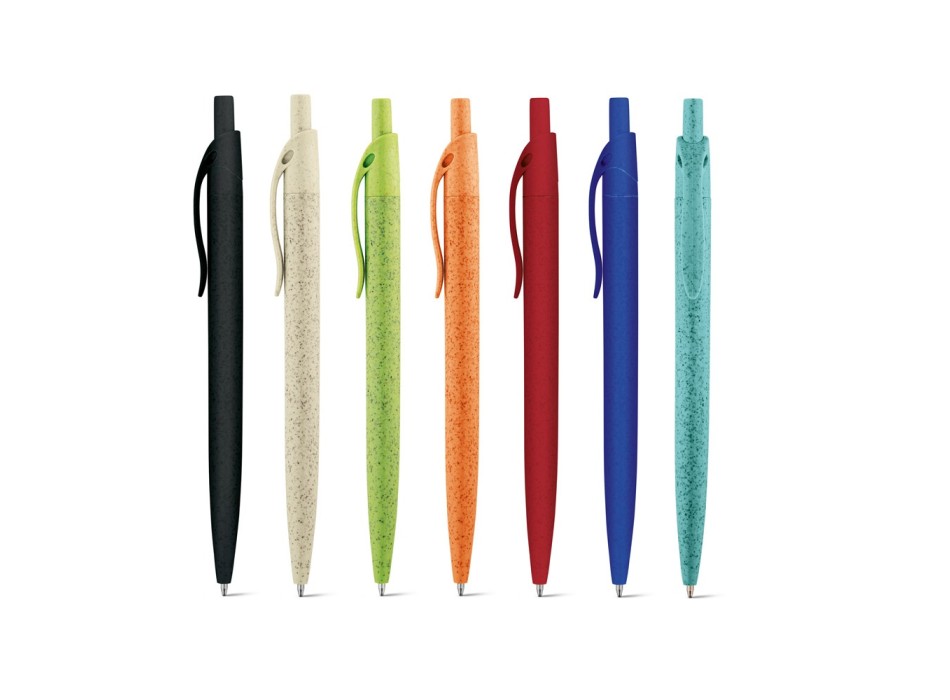 CAMILA. Penna a sfera in fibra di paglia di grano e ABS con clip FullGadgets.com